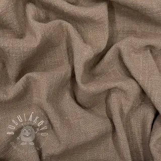 Bavlnená látka SLUB WASHED taupe