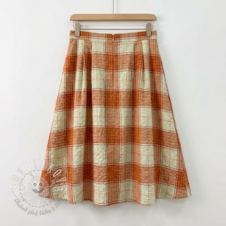 Viskóza CRINKLE Check mint