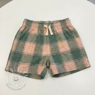 Viskóza CRINKLE Check peach