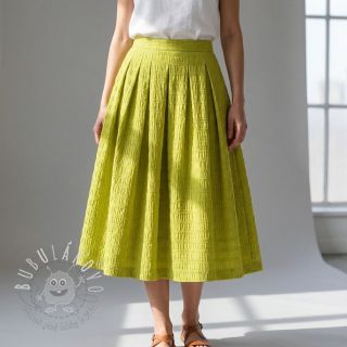 Viskóza CHENILLE JACQUARD lime