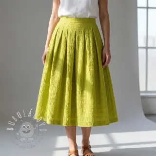 Viskóza CHENILLE JACQUARD lime