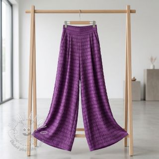 Viskóza CHENILLE JACQUARD cerise