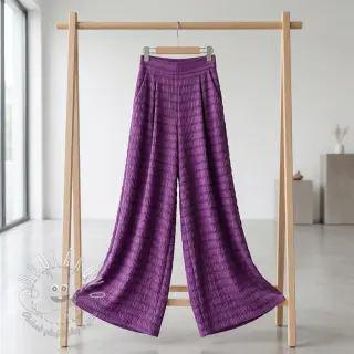 Viskóza CHENILLE JACQUARD cerise