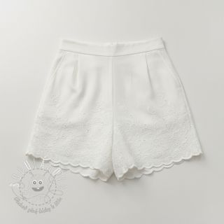 Bavlnená látka VOILE EMBROIDERY ONE-SIDE BORDER white