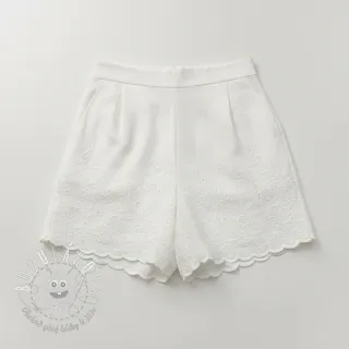 Bavlnená látka VOILE EMBROIDERY ONE-SIDE BORDER white