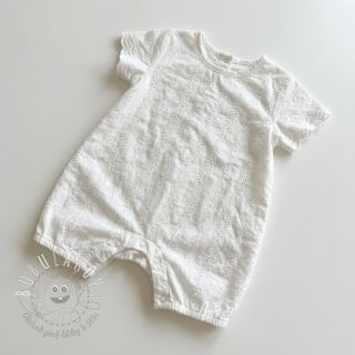 Bavlnená látka EMBROIDERY TWO-SIDE SCALLOP Neo white