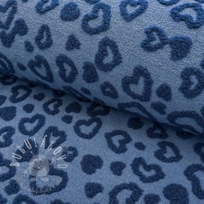 Kabátovina TEDDY Hearts jeans