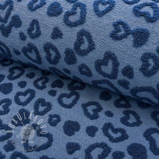 Kabátovina TEDDY Hearts jeans