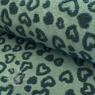 Kabátovina TEDDY Hearts old green