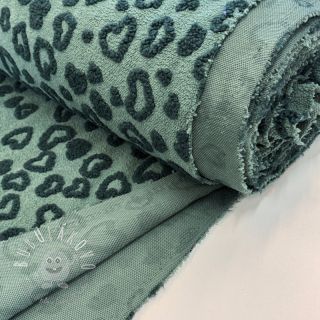 Kabátovina TEDDY Hearts old green