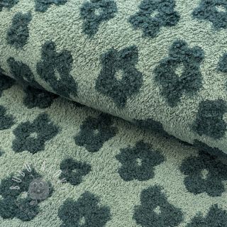 Froté Knitted flowers old green