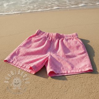 Bavlnená látka YARN DYED NEON SMALL Checks pink