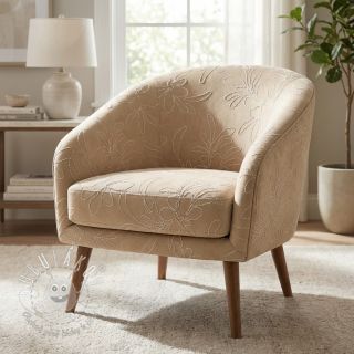 Semiš Tape flower beige