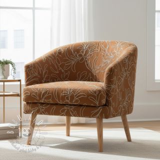 Semiš Tape flower cinnamon