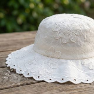 Bavlnená látka EMBROIDERY Bellagio off white