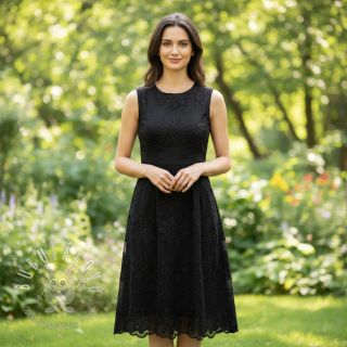 Bavlnená látka EMBROIDERY Bellagio black