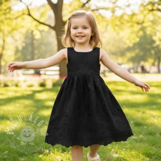 Bavlnená látka EMBROIDERY Bellagio black