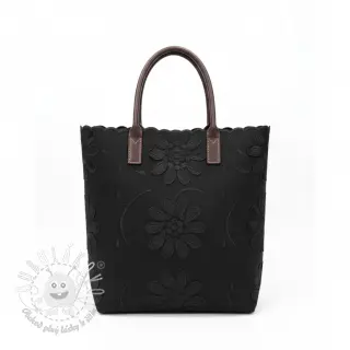 Bavlnená látka EMBROIDERY Bellagio black