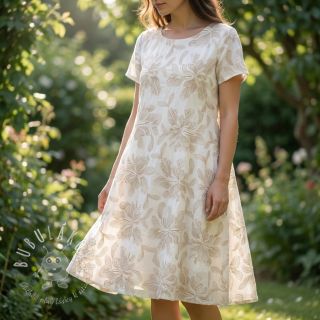 Bavlnená látka VOILE EMBROIDERY Kim off white