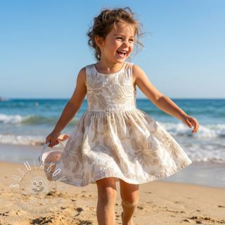 Bavlnená látka VOILE EMBROIDERY Kim off white