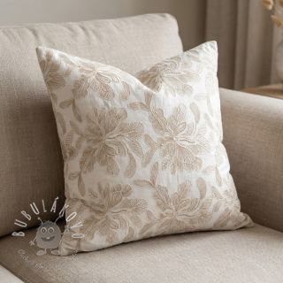 Bavlnená látka VOILE EMBROIDERY Kim off white