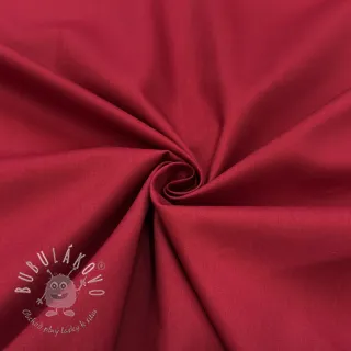 Bavlnená látka s viskózou wine red