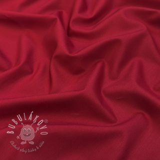 Bavlnená látka s viskózou wine red