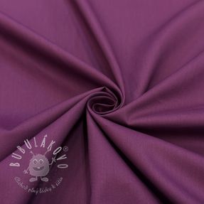 Bavlnená látka s viskózou aubergine