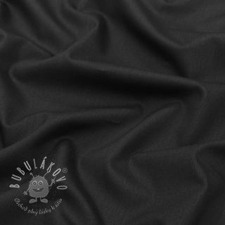 Bavlnená látka s viskózou black