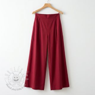 Bavlnená látka s viskózou wine red