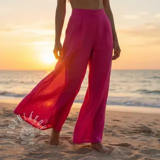 Bavlnená látka s viskózou fuchsia