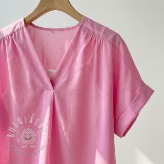 Bavlnená látka s viskózou light pink