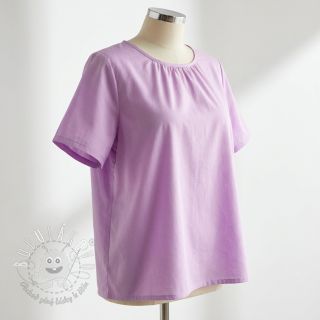 Bavlnená látka s viskózou lilac