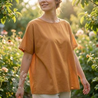 Bavlnená látka s viskózou bronze