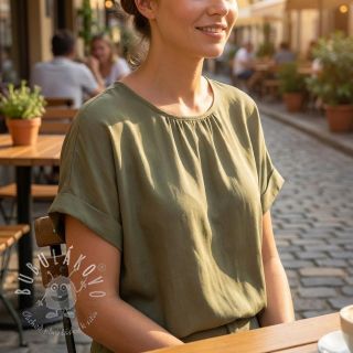 Bavlnená látka s viskózou pickle