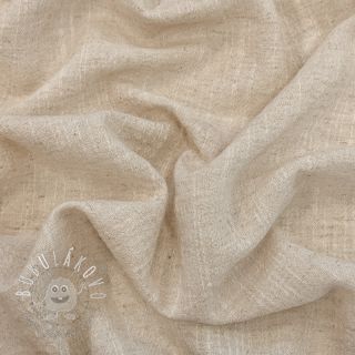 Bavlnená látka s ľanom SLUB WASHED natural