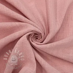 Bavlnená látka SLUB WASHED old rose