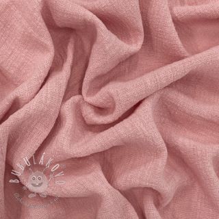 Bavlnená látka SLUB WASHED old rose