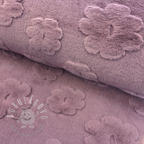 Fleece Flowers mauve