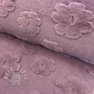 Fleece Flowers mauve