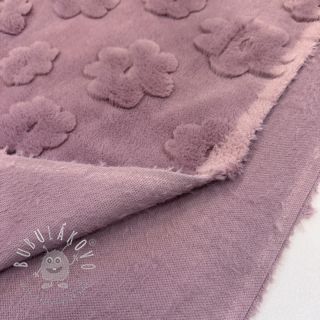 Fleece Flowers mauve