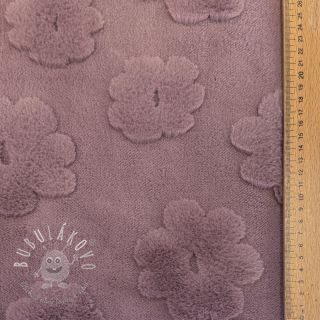 Fleece Flowers mauve
