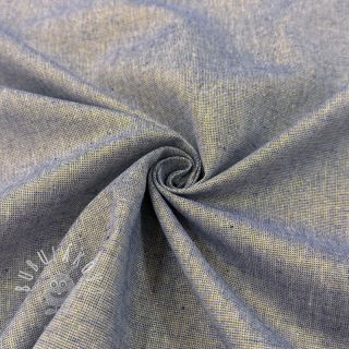Bavlnená látka s ľanom LUREX blue