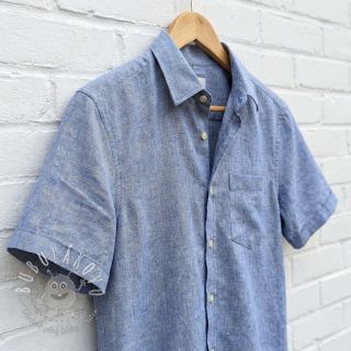 Bavlnená látka s ľanom LUREX blue