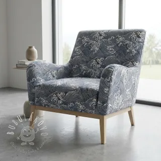 Dekoračná látka jacquard Swell allover argent