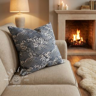 Dekoračná látka jacquard Swell allover argent