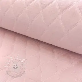 Dvojitá gázovina/mušelín QUILT Wave soft rose