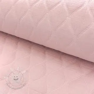 Dvojitá gázovina/mušelín QUILT Wave soft rose