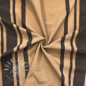 Dekoračná látka Bernadette stripe lin noir