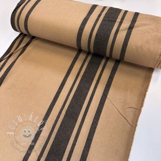 Dekoračná látka Bernadette stripe lin noir